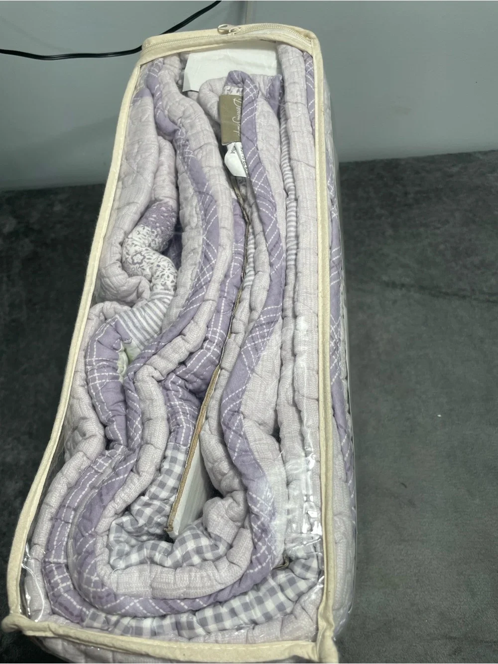 Donna Sharp Lavender Rose Quilt Set - 3 pieces Patchwork Cotton Farmhouse